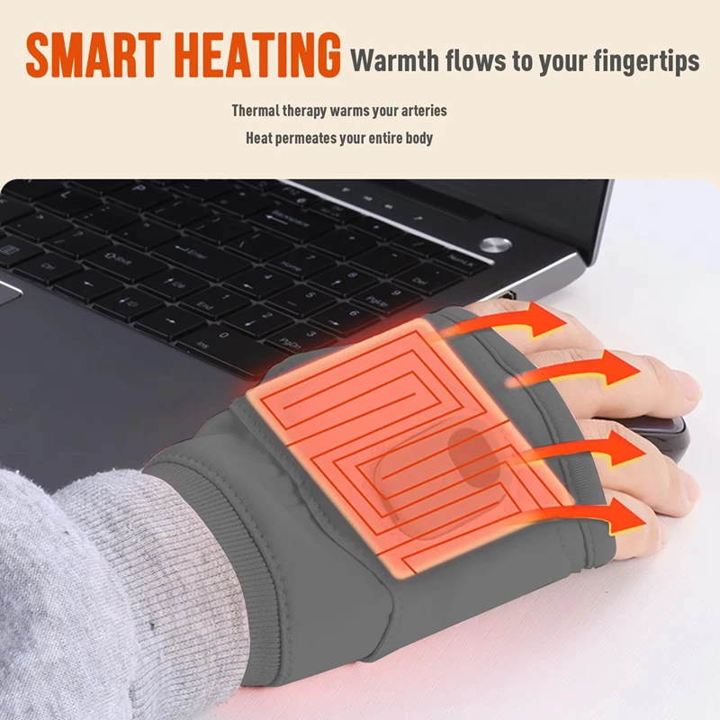 Cycling Gear Temperature - Rękawice grzewcze z ładowaniem USB z