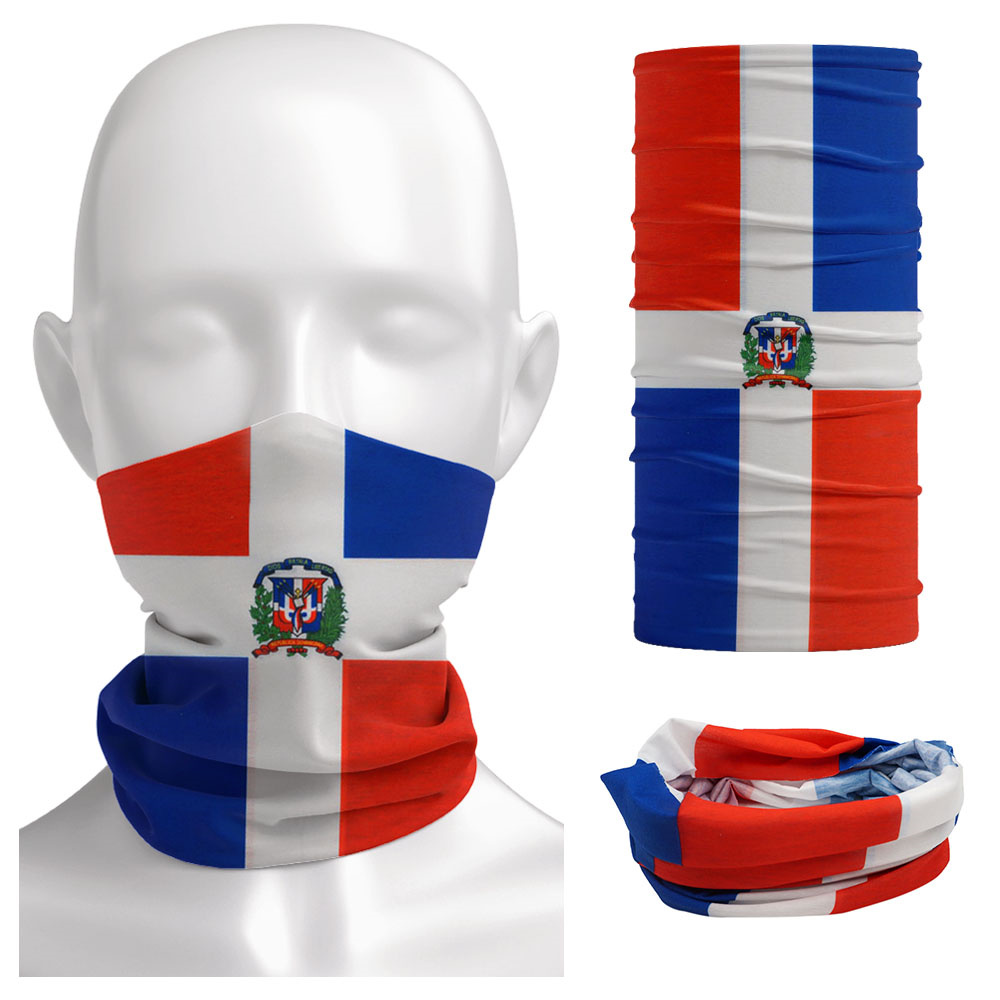 Cycling Headwear - Dominica flaga narodowa Bandana bezszwowe letnie