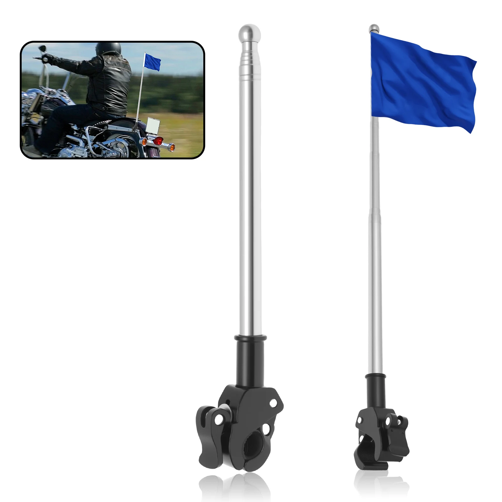 Cycling Gear Shelf - 2 szt. Uniwersalny teleskopowy maszt na