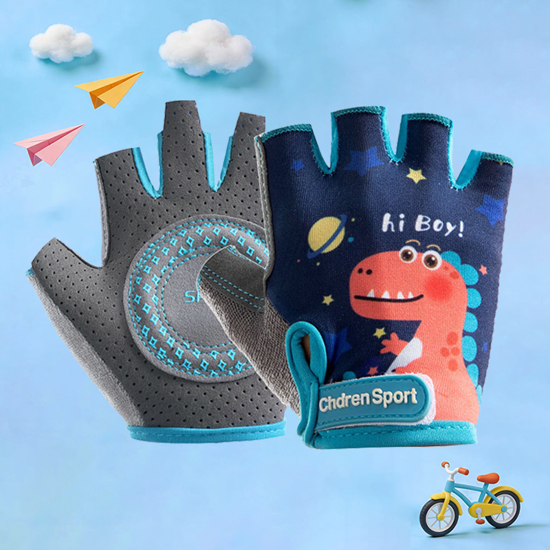 Cycling Gear Kids - Dziecięce rękawiczki rowerowe z motywami z