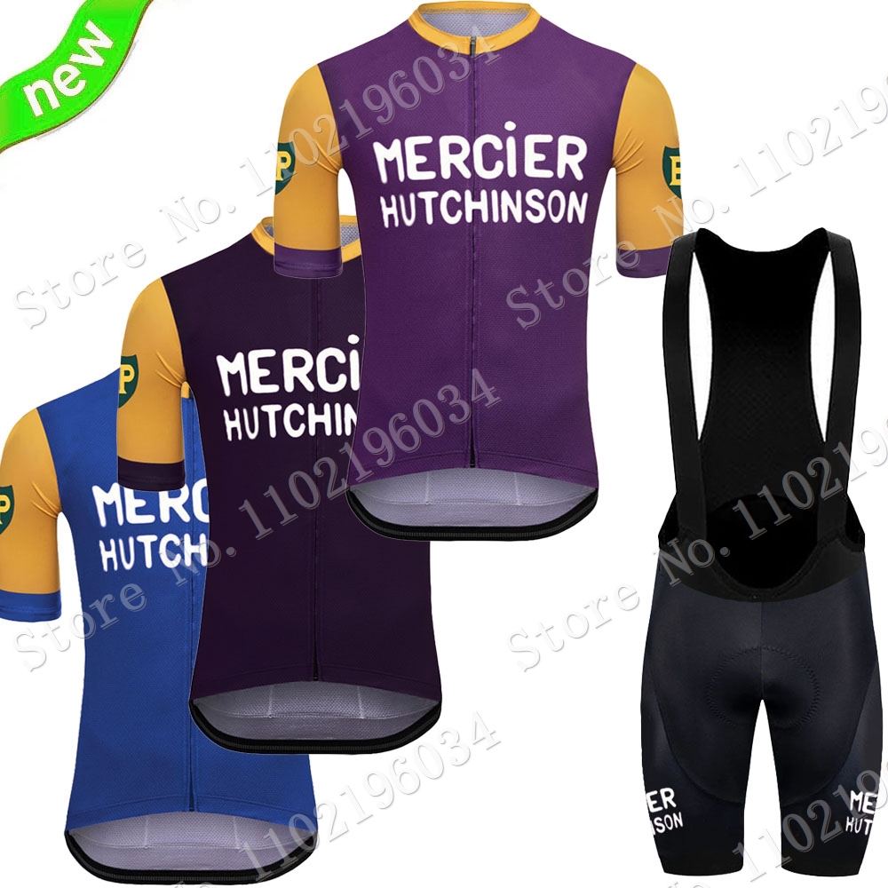 Cycling Bib Shorts - 2023 Mercier Pro Team Retro kolarstwo