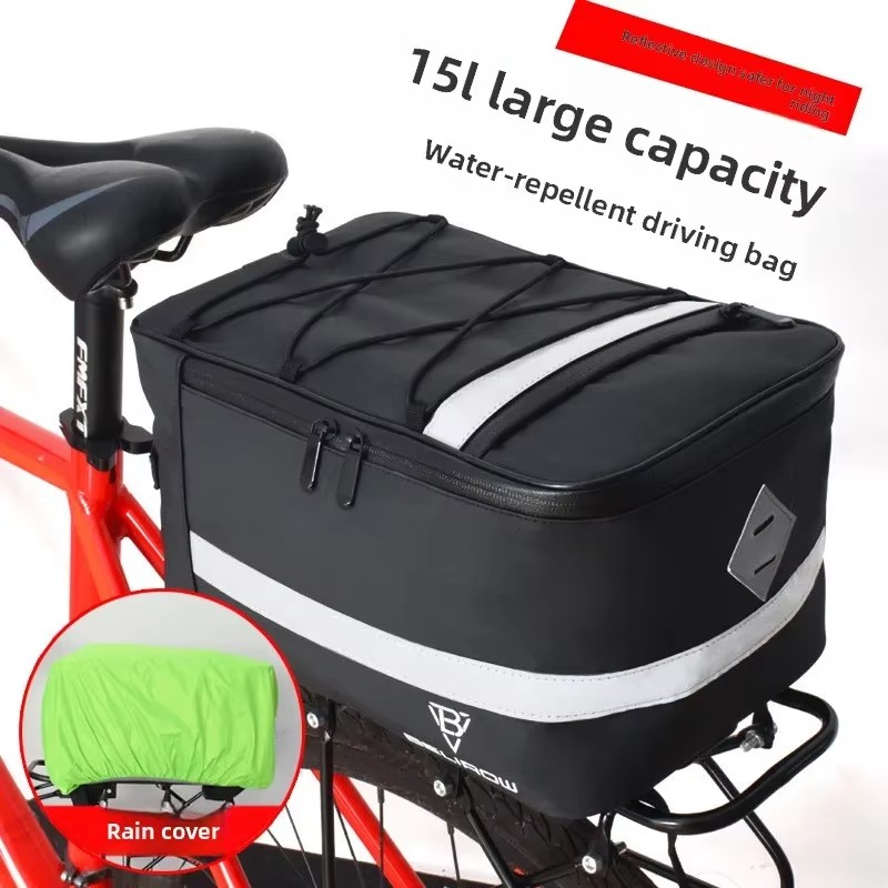 Cycling Gear Shelf - Torba rowerowa tylna 8L/15L, torba na