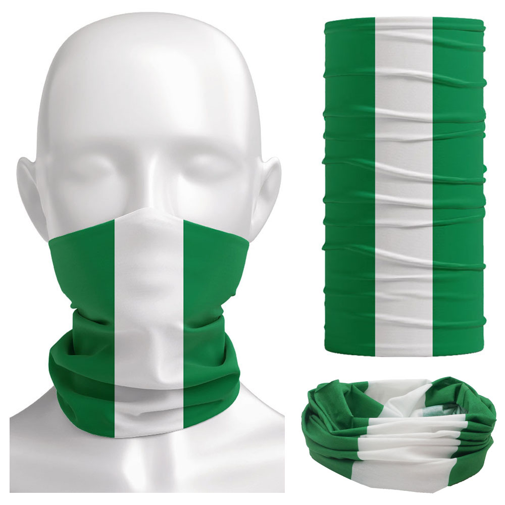 Cycling Headwear - Flaga Nigerii Chustka damska Ochraniacz na