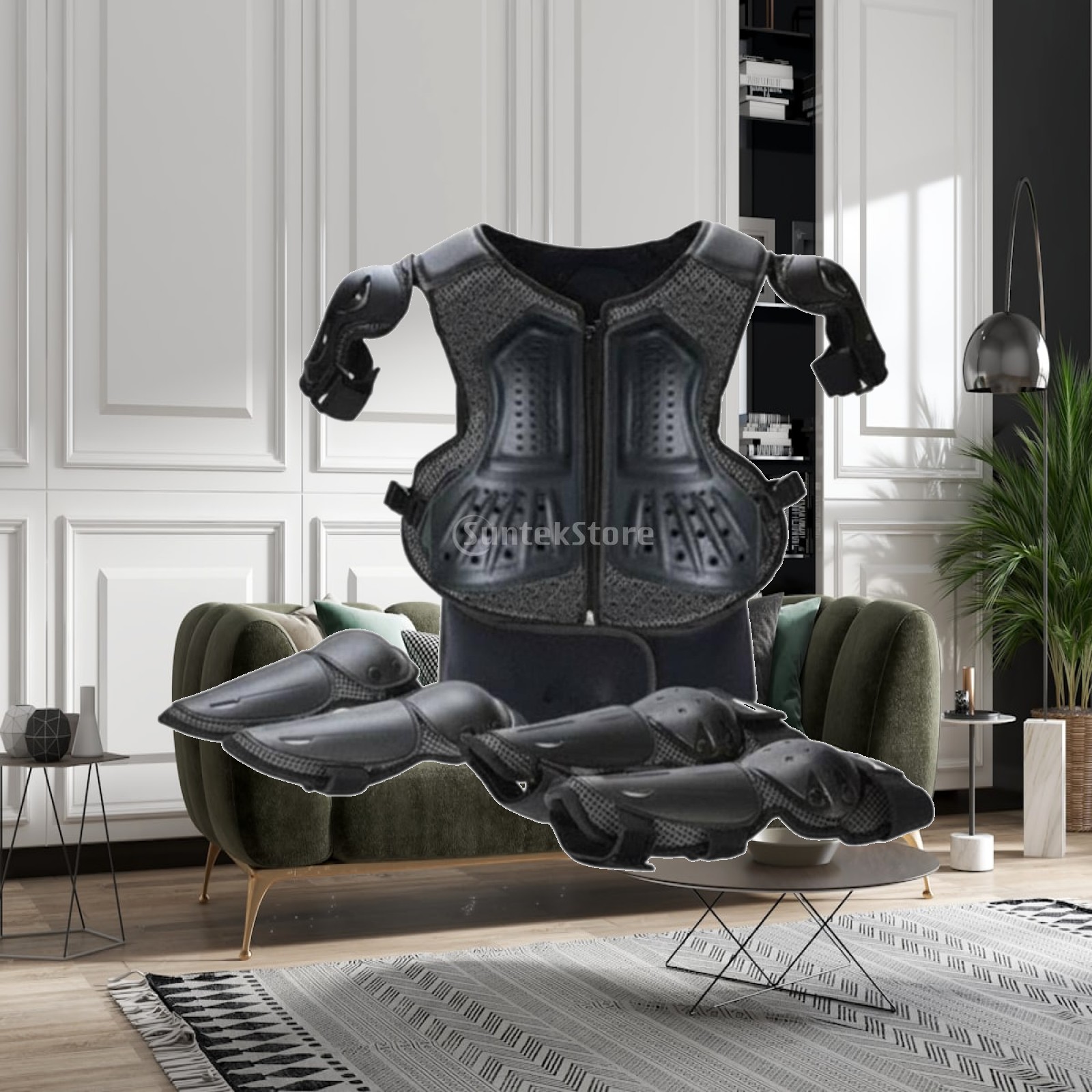 Cycling Gear Kids - Dziecięcy zestaw ochronny z regulowanym pancerzem,