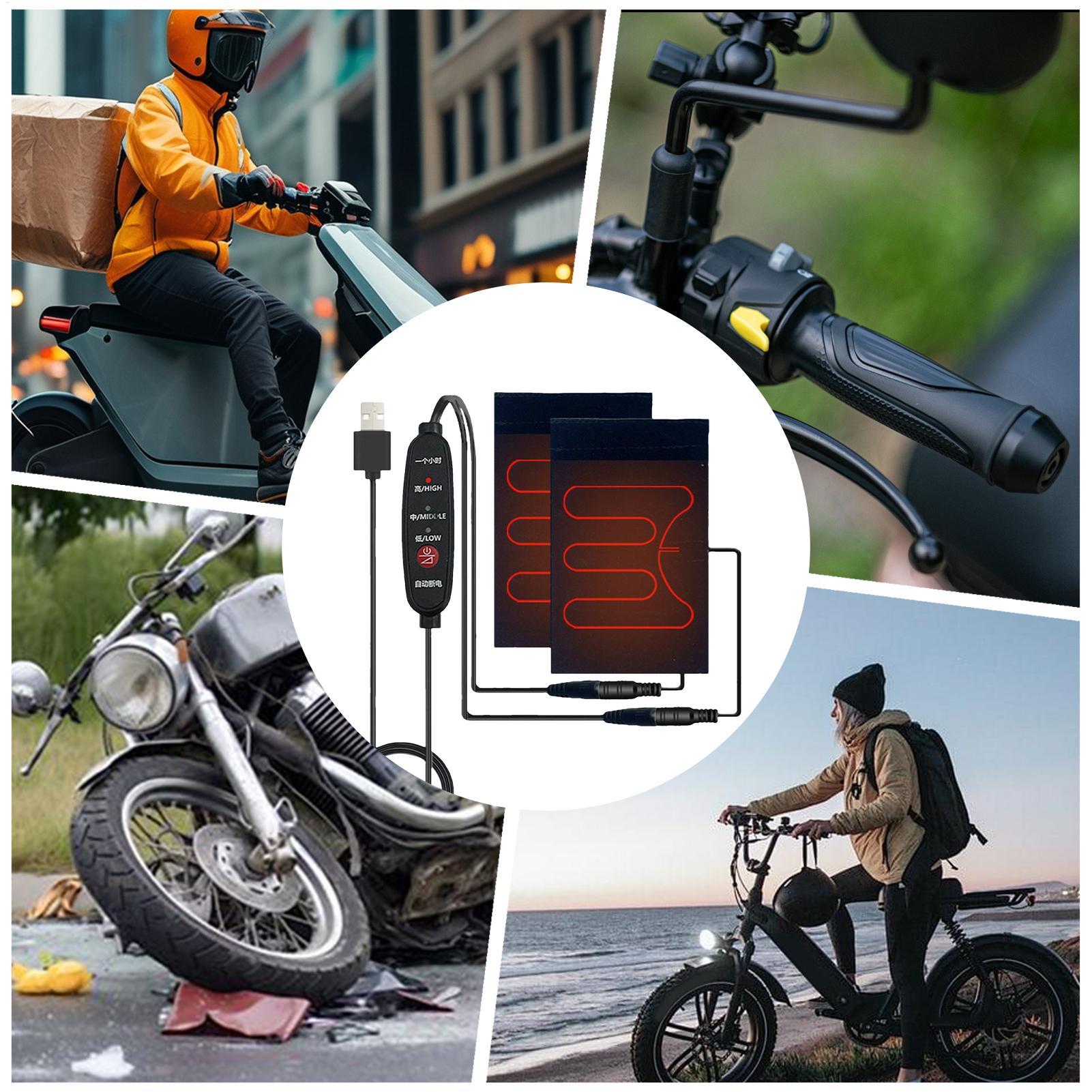 Cycling Gear Temperature - Ogrzewane manetki motocyklowe 5V z 3