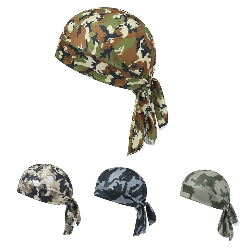 Cycling Headwear - Kamuflażowa opaska na głowę, bandana, chusta,