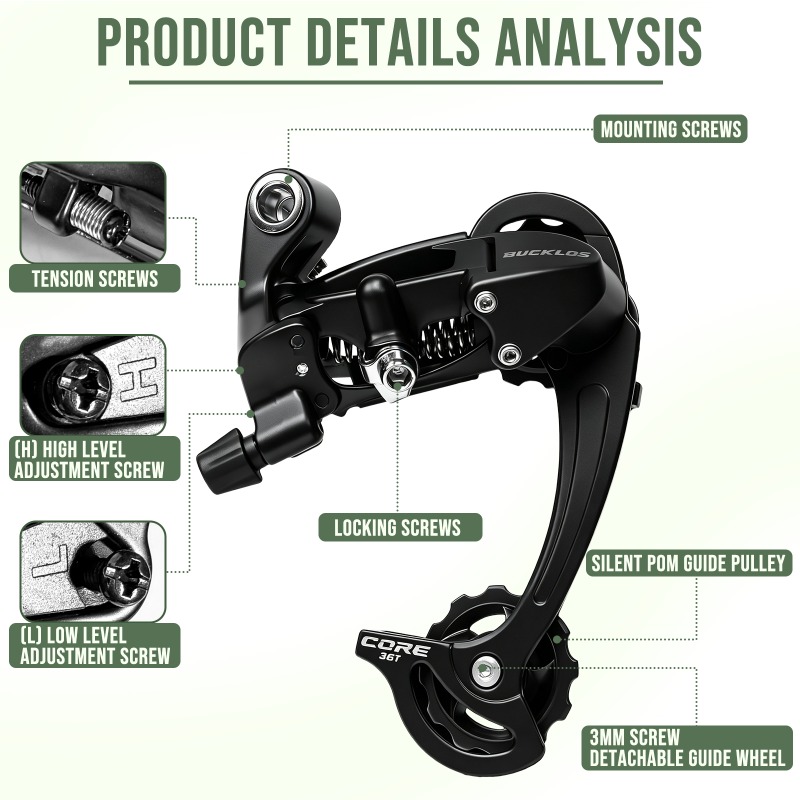 BUCKLOS 8S 9S MTB Tylny Przerz – Cycling Gear Stand recenzja i cena