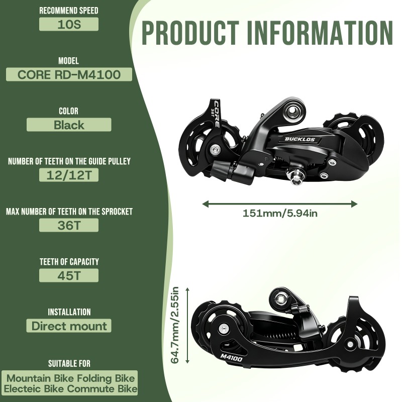 BUCKLOS 10-biegowa przerzutka  – Cycling Gear Stand recenzja i cena